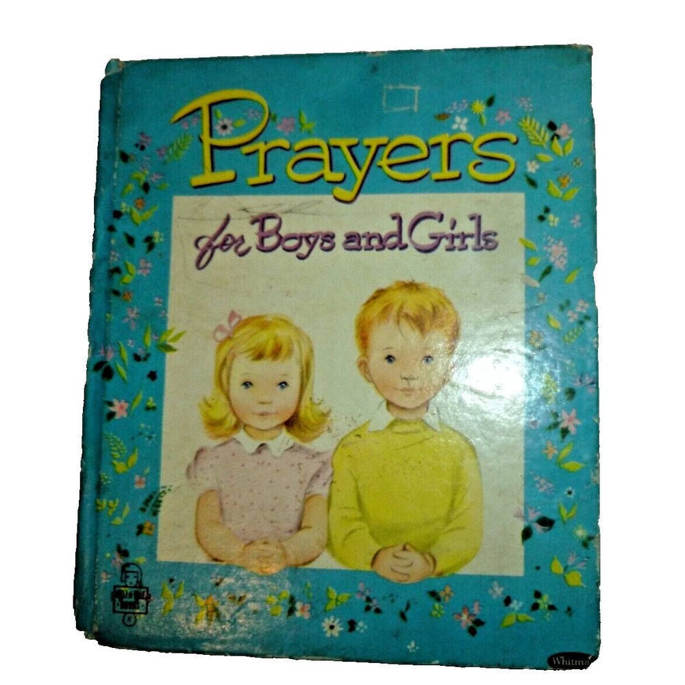 Vintage 1953 Prayers for Boys and Girls Whitman Tell-a-Tale Book Alison Cummings